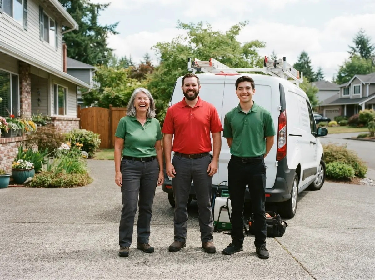 Redwood Bug Services pest control sevice team in Bellevue, WA